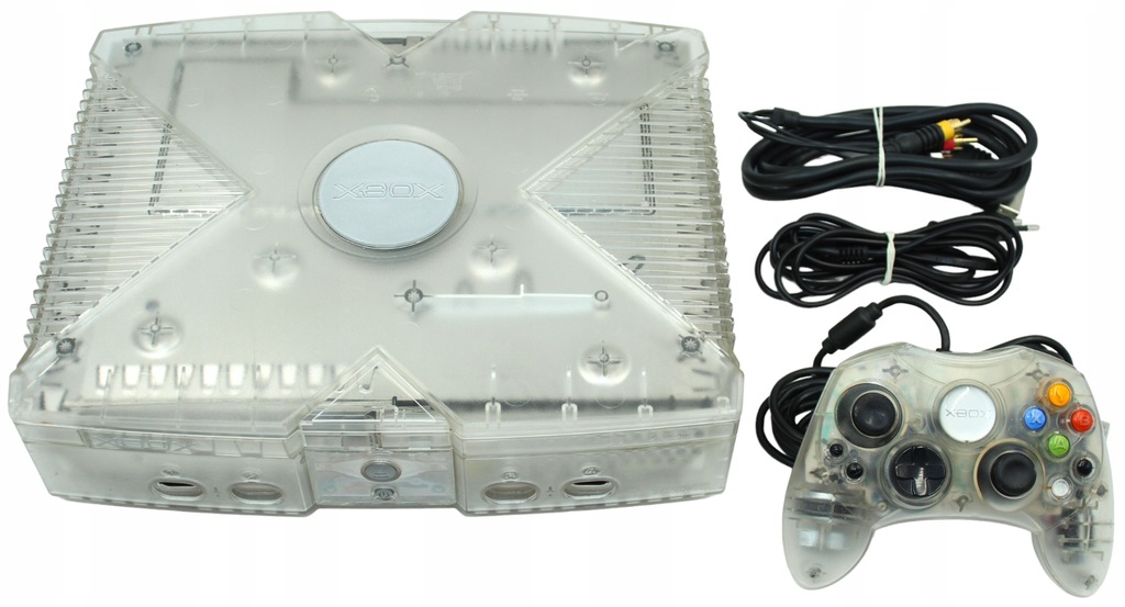 Zestaw Konsola Xbox Classic Crystal Pad Okablowanie