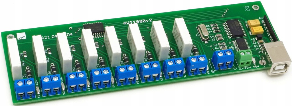 Moduł przekaźników z USB DIY AVT1890 B