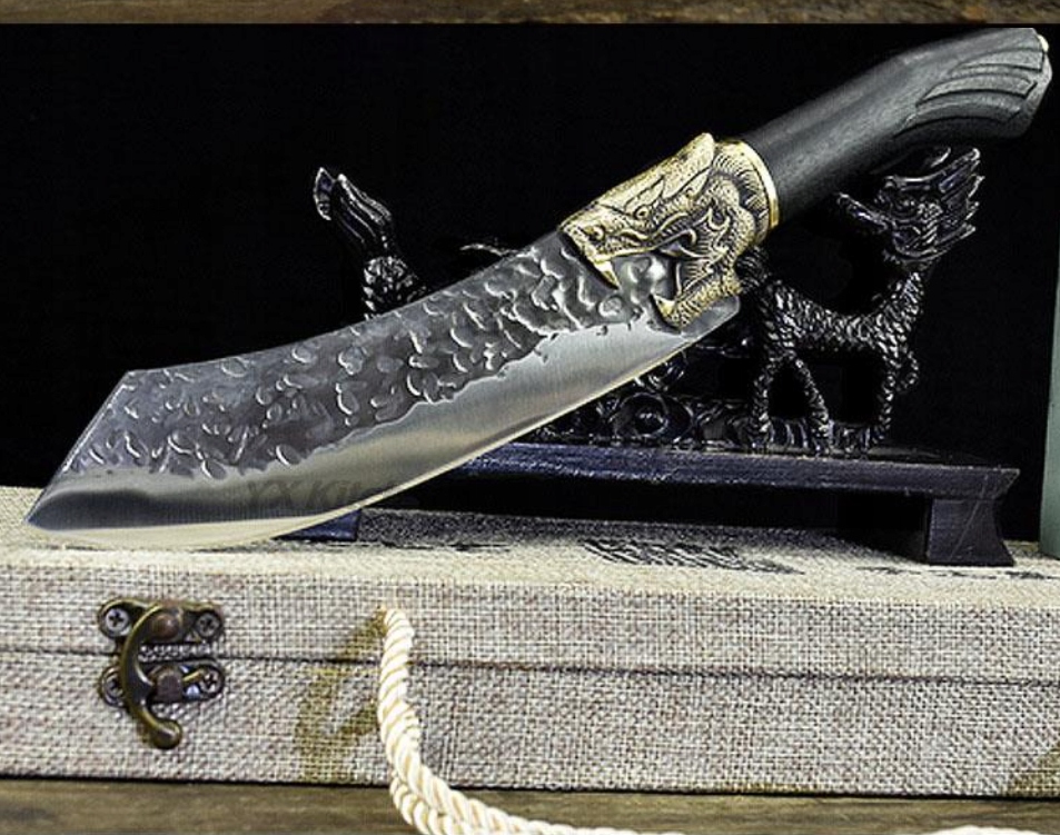 Maczeta, nóż, ręcznie kuta stal Longquan Hunting