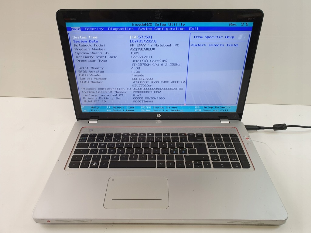 HP ENVY 17 i7 2th Gen (2079974) - 13950649127 - oficjalne archiwum Allegro