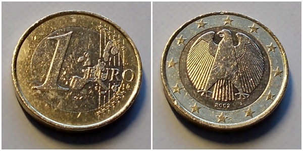 Niemcy 1 euro 2002r J