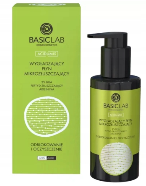 BasicLab płyn złuszczający do trądziku usuwanie zaskórników 100ml