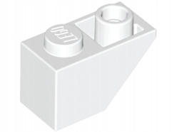 LEGO 3665 Biały Skos, odwrócony 45 2x1 366501 1 szt NOWY