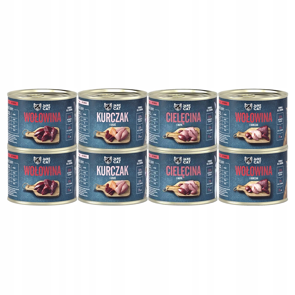 John Dog Jane Cat MIX SMAKÓW 8x200g