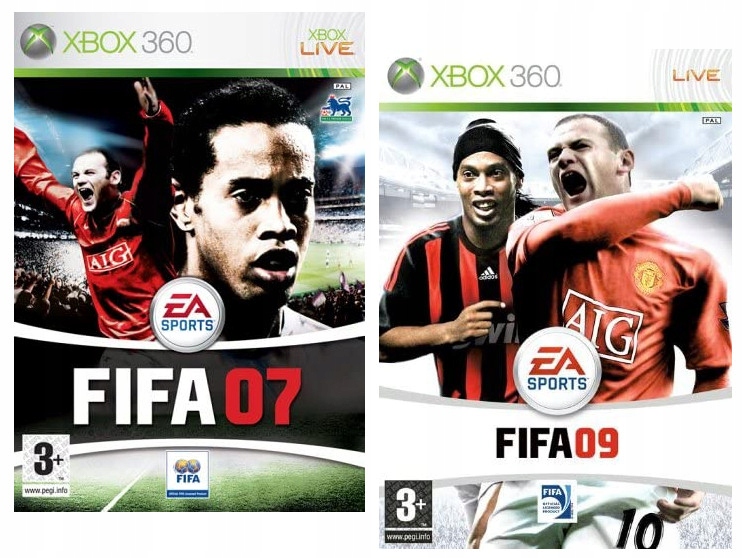 Zestaw Fifa 07 Fifa 09 Xbox 360 9675116190 Oficjalne Archiwum Allegro