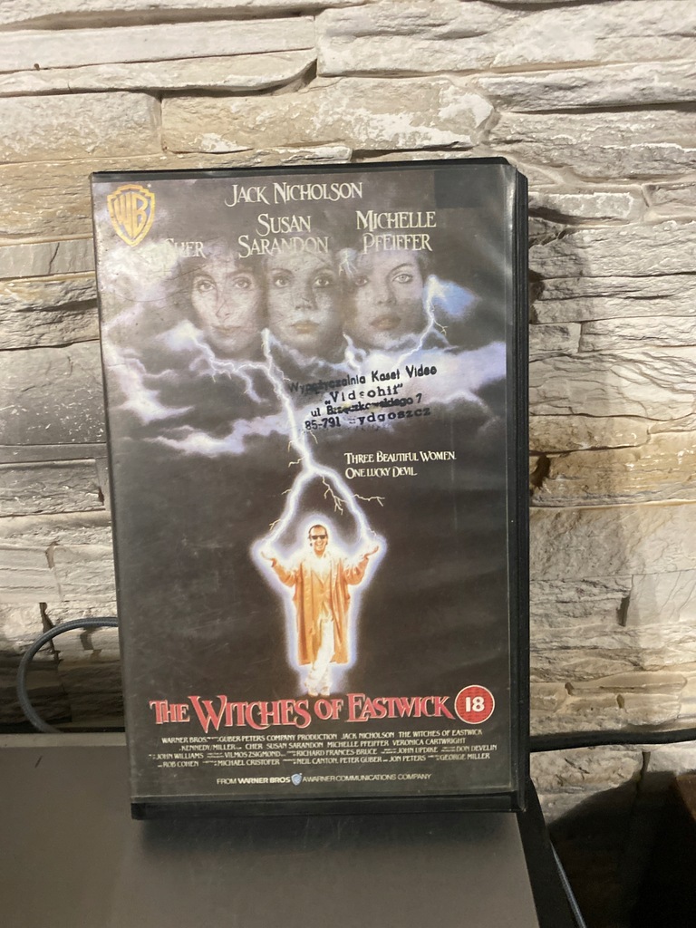 Czarownice z Eastwick VHS Jack Nicholson/Cher/Michelle Pfeiffer