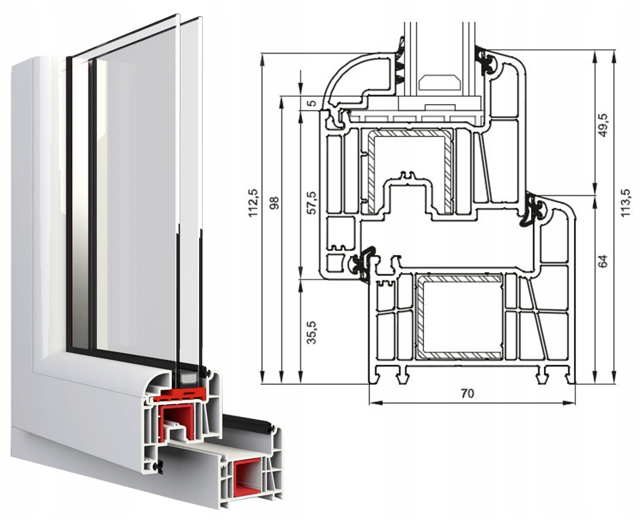 Okna nowe okno trójkątne 800x600 Fix Złoty Dąb 24H - 7811473529 ...