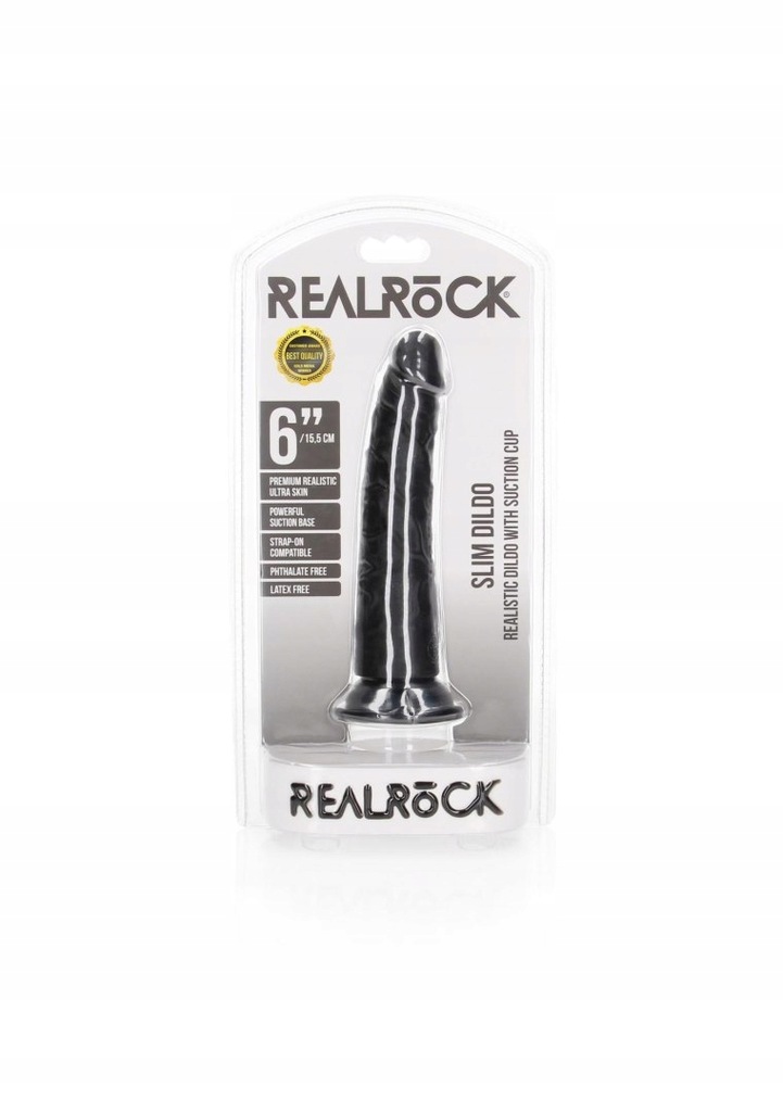 Slim Realistic Dildo with Suction Cup - 6""""/ 15,5
