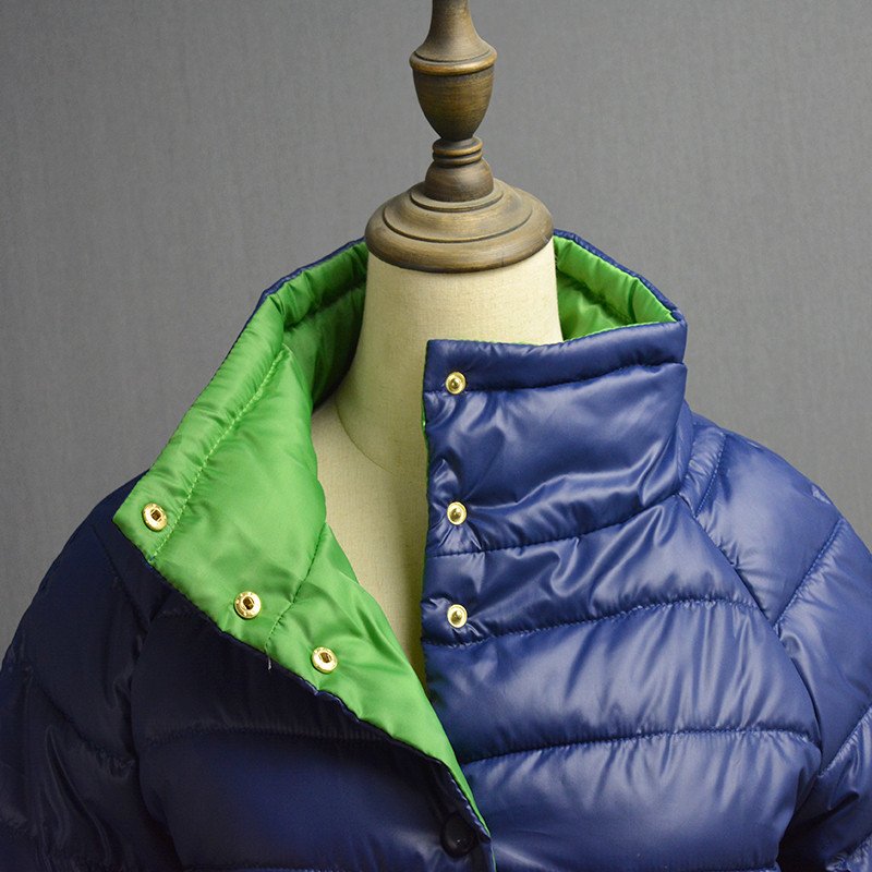 Kurtka PIKOWANA GRANATOWA RĘKAW 3/4 WIOSNA 40 L - 7271600368