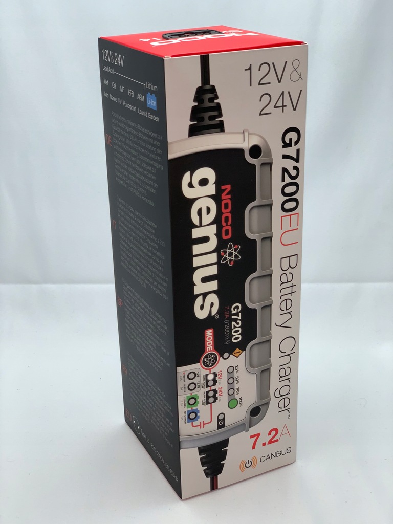 ŁADOWARKA NOCO GENIUS G7200 12V 24V 7.2A LITHIUM 7707286754