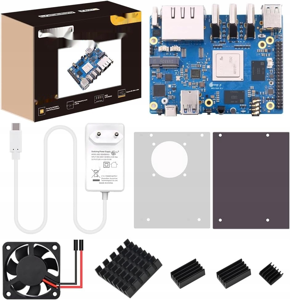 GeeekPi Orange Pi 5 Plus 16GB LPDDR4/4x Rockchip RK3588 8-rdzeniowy SBC