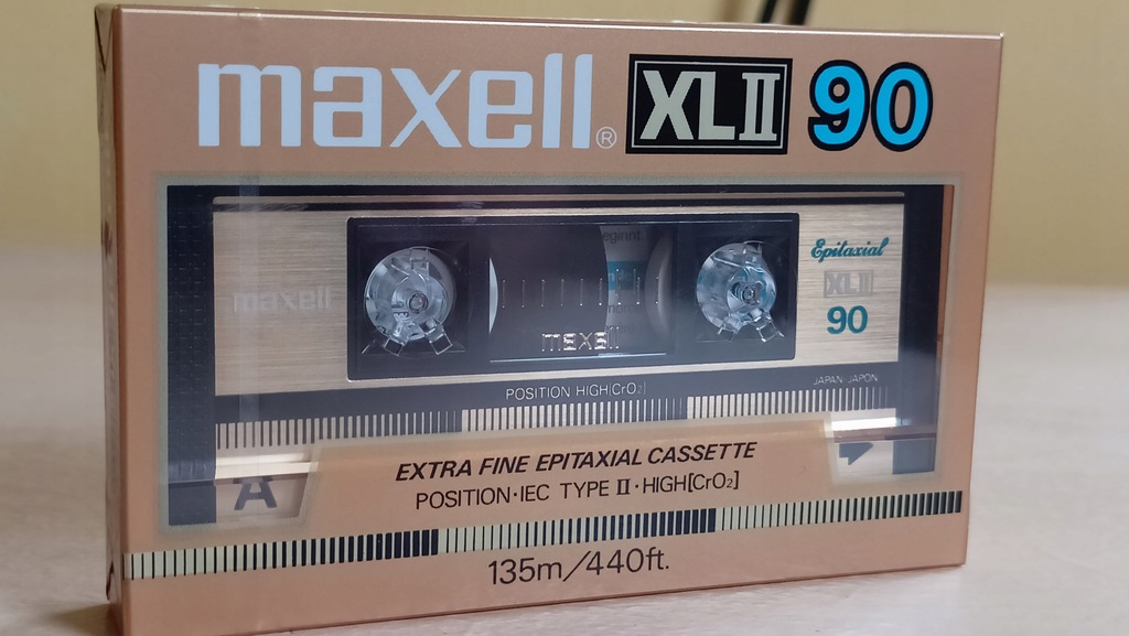 Kaseta magnetofonowa MAXELL XLII 90 1985r Nowa