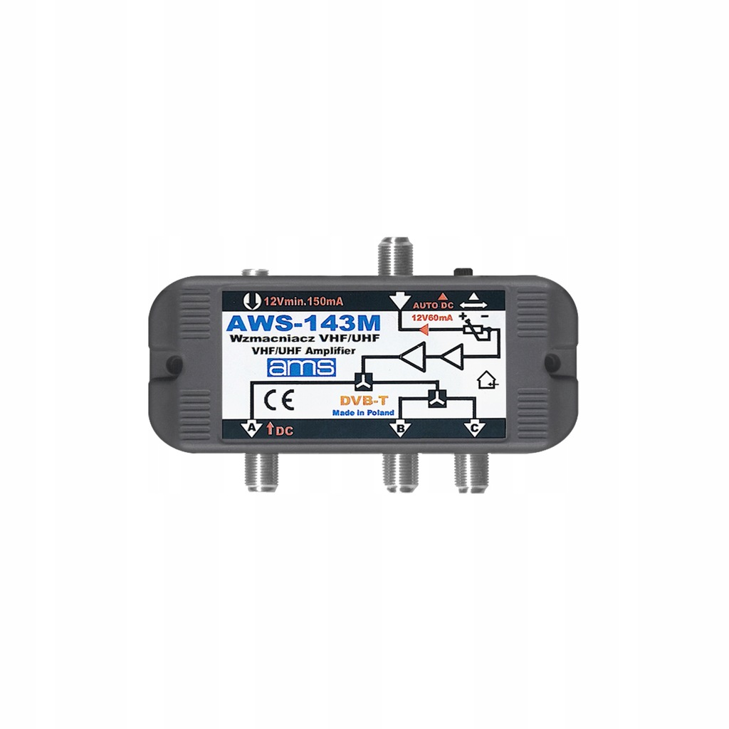 Wzmacniacz antenowy AMS AWS-143M