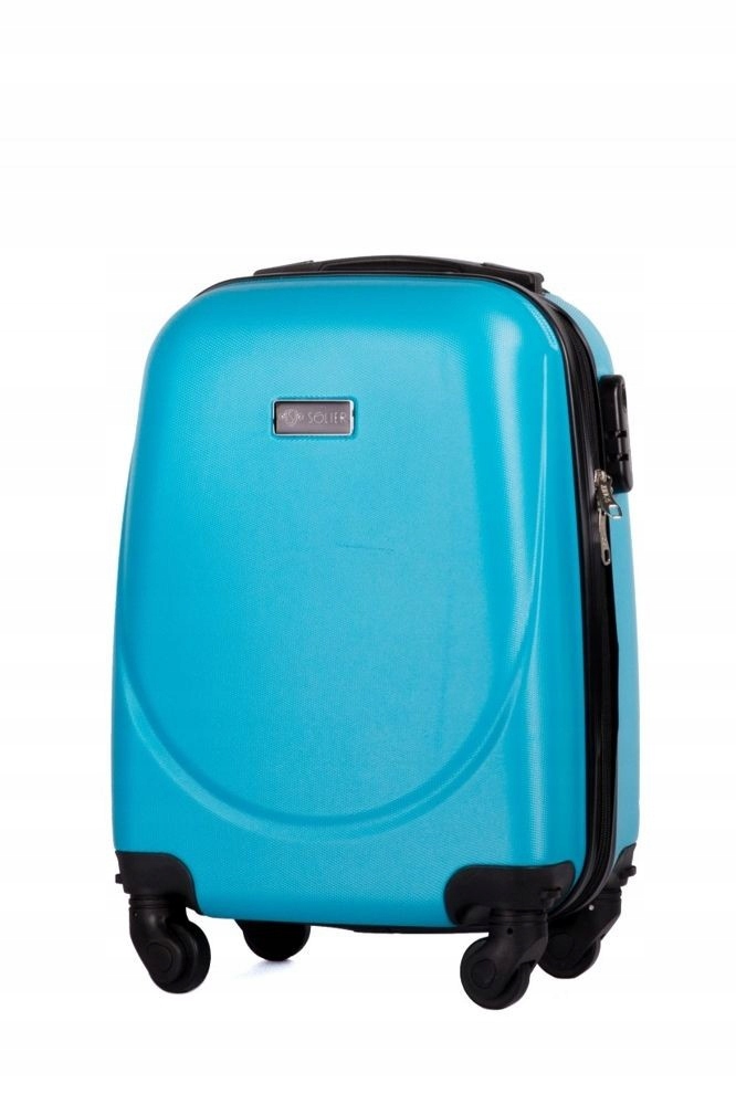 Kabinowa walizka podróżna ABS niebieska mała XS R
