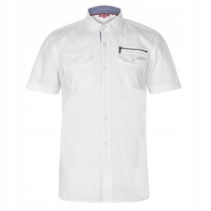 Lee Cooper Koszula Sportowa Krótki Rękaw White -XL