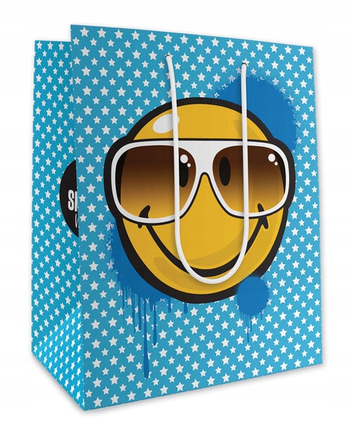 Torba papierowa jumbo Smiley 10 sztuk