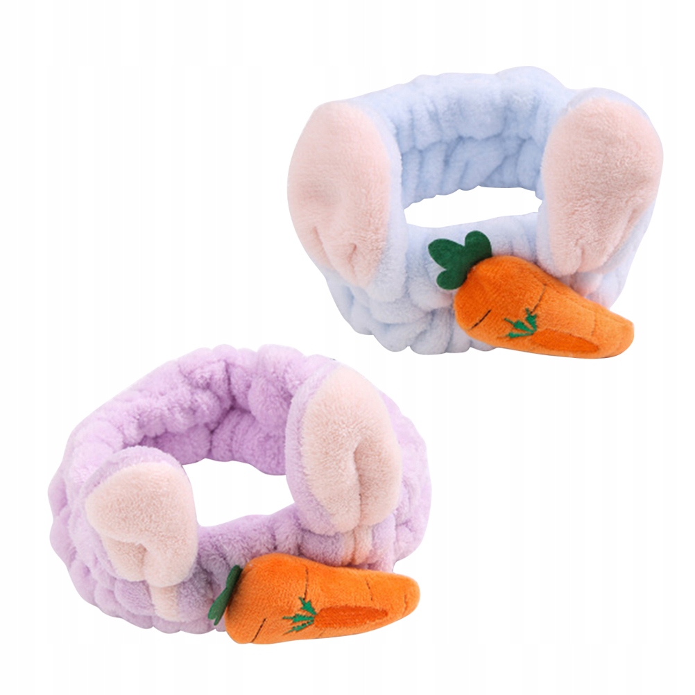 Stuffed Bunnies Bunny Makeup Hairband 2 Pcs