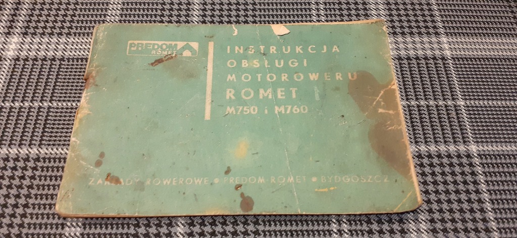 ROMET M750 M760 INSTRUKCJA KSIAZKA 1977 MOTOROWER