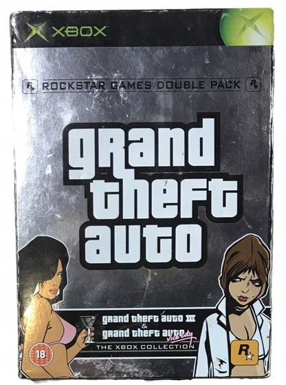 GRAND THEFT AUTO DOUBLE PACK XBOX COLLECTION GTA III + GTA VICE CITY XBOX