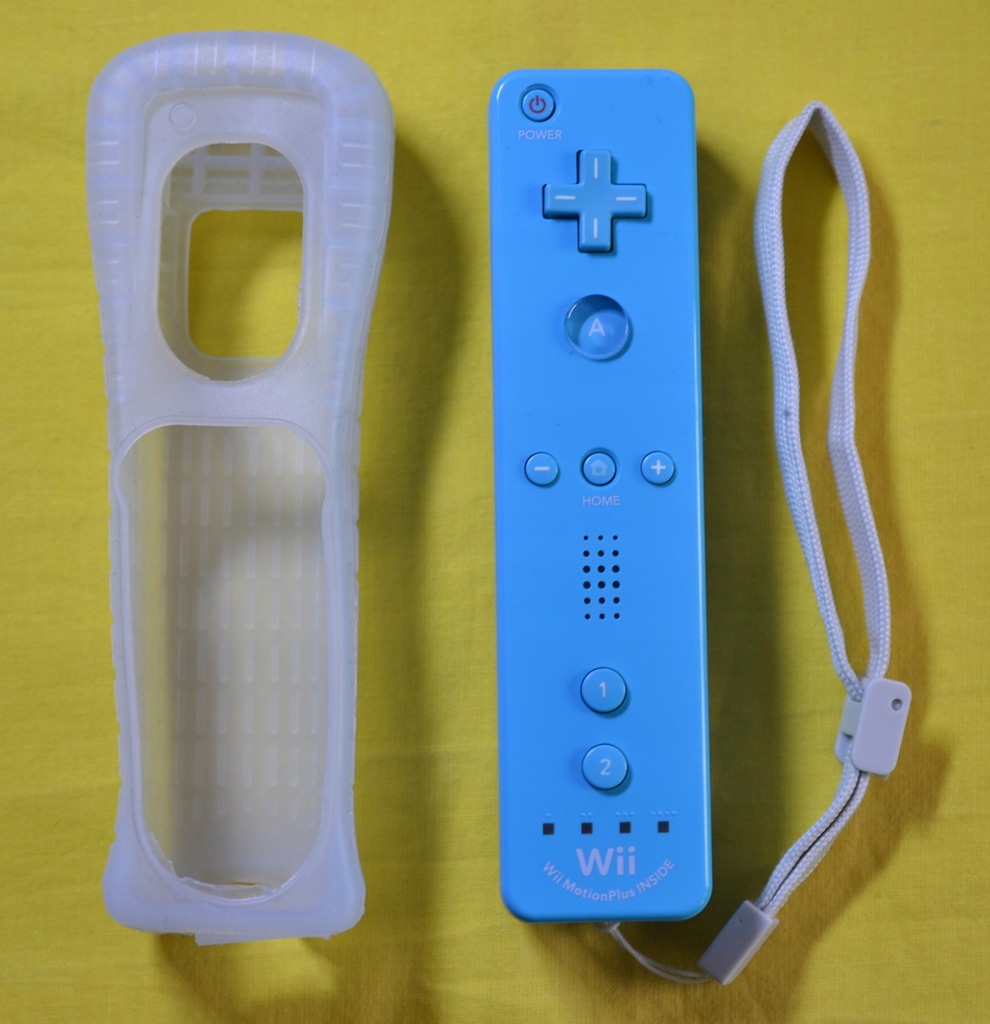WII REMOTE CONTROLLER ORYGINALNY RVL036 TURKUSOWY 12669902414