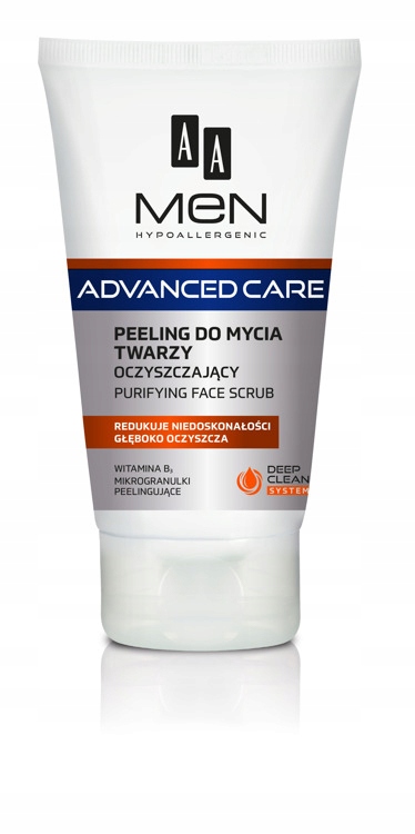 AA Men Advanced Care peeling do mycia twarzy 150ml