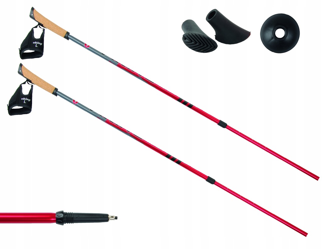 Lekkie kije nordic walking VIKING Valo Antishock