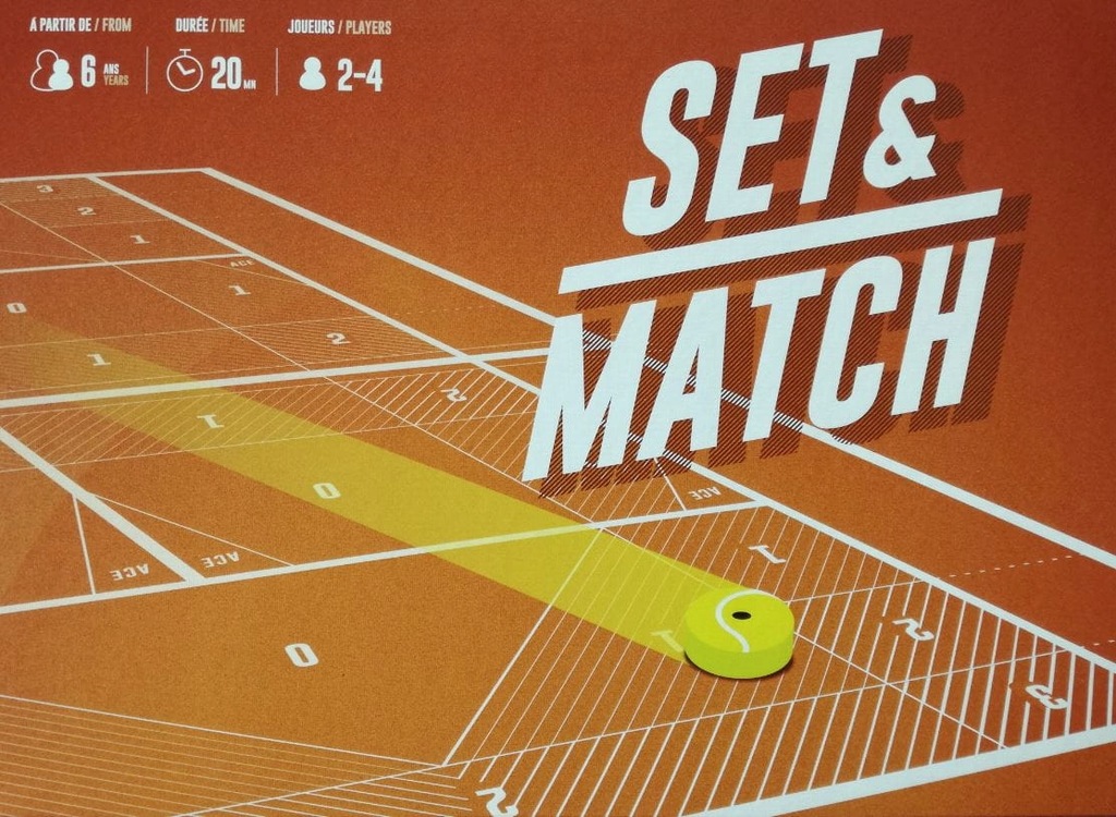 gra planszowa Set & Match tenis pstryk
