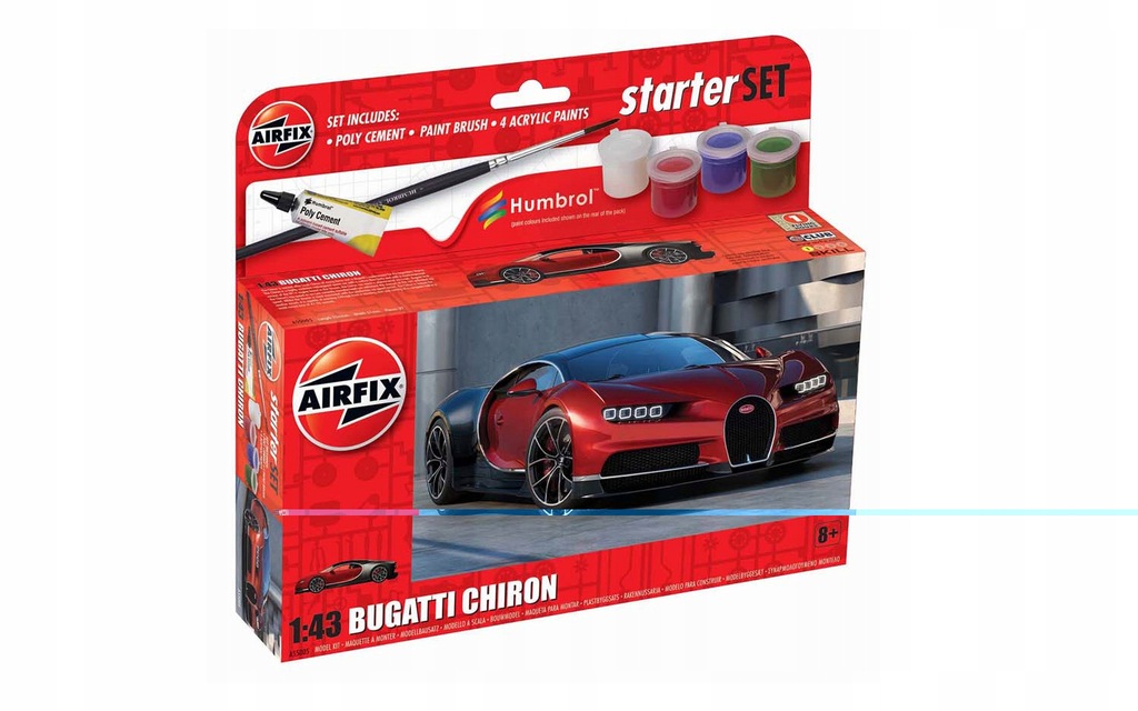 Small Starter Set Bugatti Chiron AIRFIX A55005