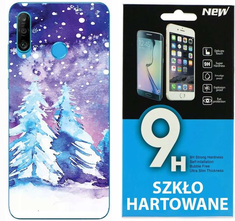 Etui do Huawei P30 Lite CASE WZORY + SZKŁO