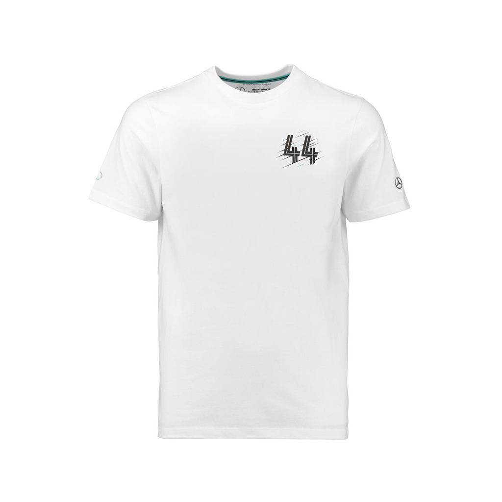 T-shirt biała Hamilton Mercedes 128 cm (dzieci)!