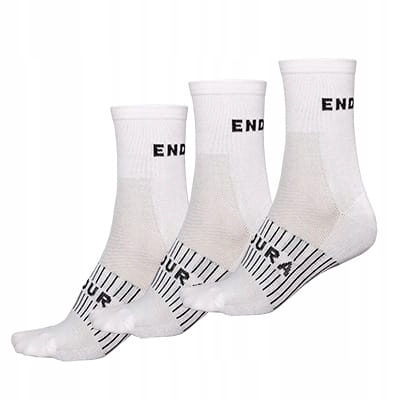 Skarpety Endura Coolmax Race Sock White (3 pary) - S/M (37-42)