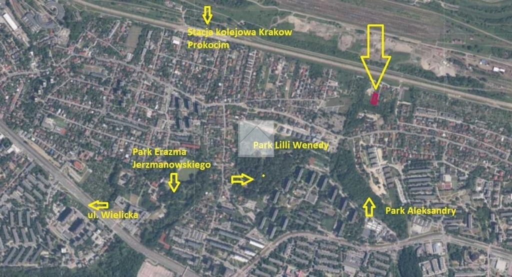 Działka, Kraków, Podgórze, 1191 m²