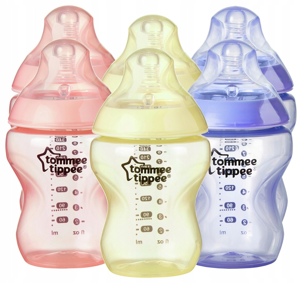 TOMMEE TIPPEE BUTELKA KOLOROWA 260ml ! 3 SZTUKI !