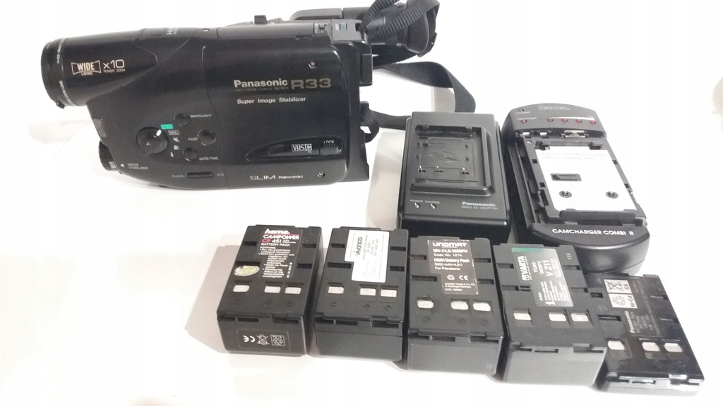 Kamera Panasonic R33 + akumulatory + zasilacze