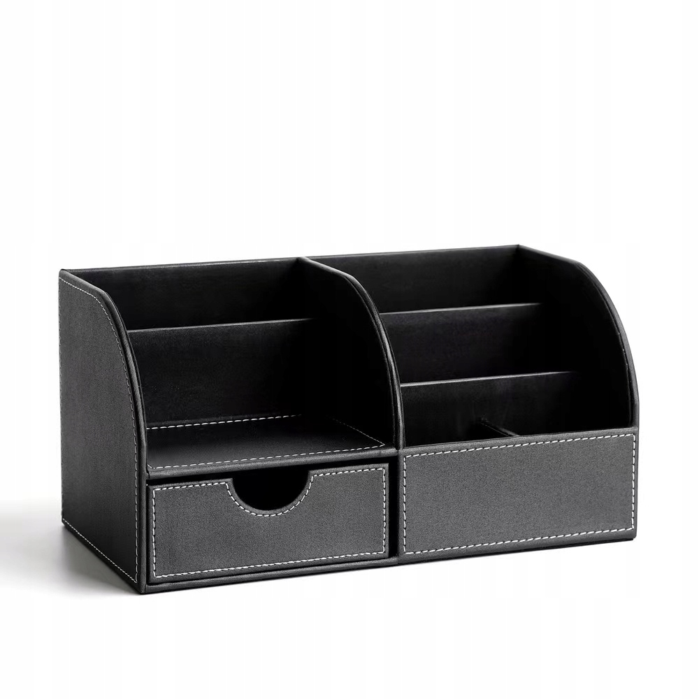 Nowoczesne biurko Skórzany organizer na artykuły