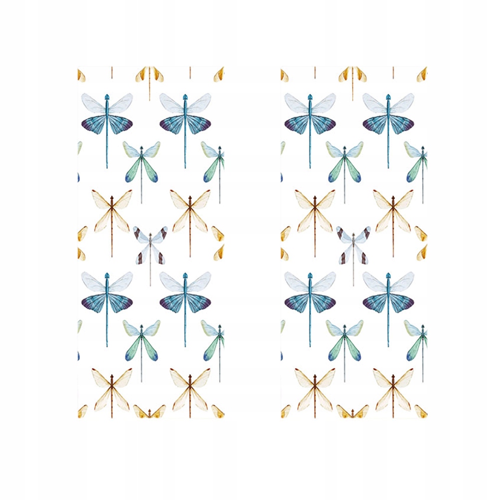 1pc Door Sticker Dragonfly Pattern Removable Water