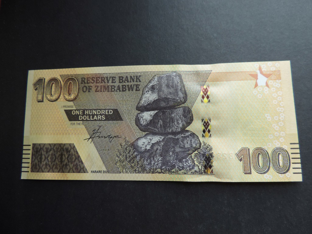 ZIMBABWE 100 DOLLARS 2020