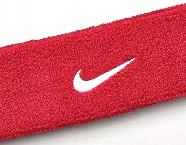Wygodna opaska frotka na głowę treningowa Nike