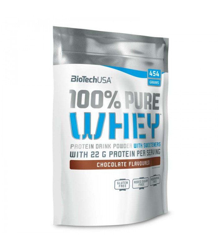 Biotech 100% Pure Whey 454g białko capucc + gratis