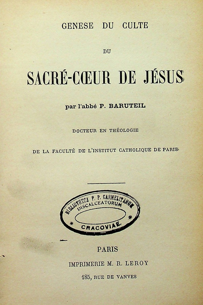 Sacre Coeur de Jesus 1904 r.