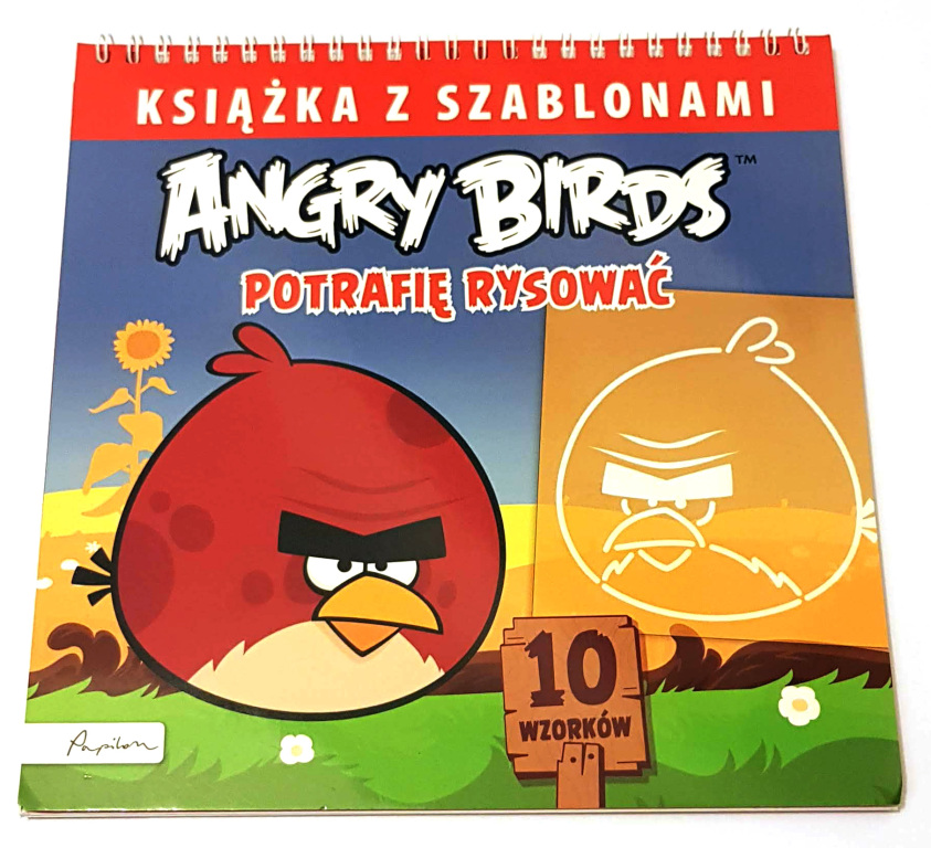 Angry Birds. Potrafię rysować Książka z szablonami