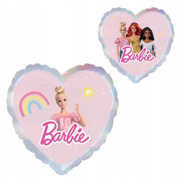 Balon Foliowy - Barbie, Barbie Sweet Life, serce, 43cm