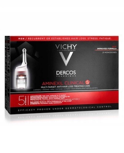 Vichy Dercos Aminexil Clinical 5 Ampułki Męskie