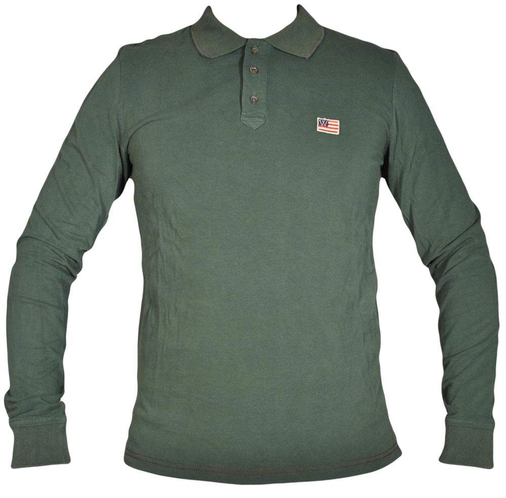 WRANGLER koszulka meska slim L/S FLAG POLO M r38