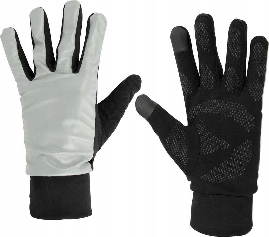 Rękawiczki zimowe termoaktywne do biegania rowerowe dotykowe AVENTO M/L
