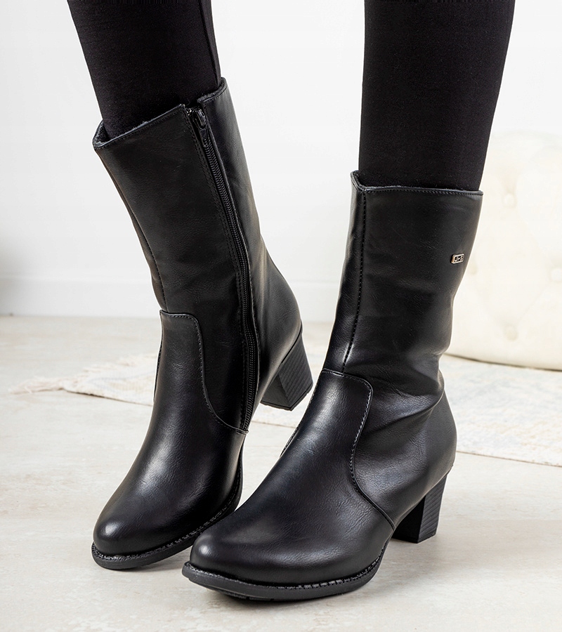 Купить Черные классические ботинки на каблуке RD749 38 туфли: отзывы, фото, характеристики в интерне-магазине Aredi.ru