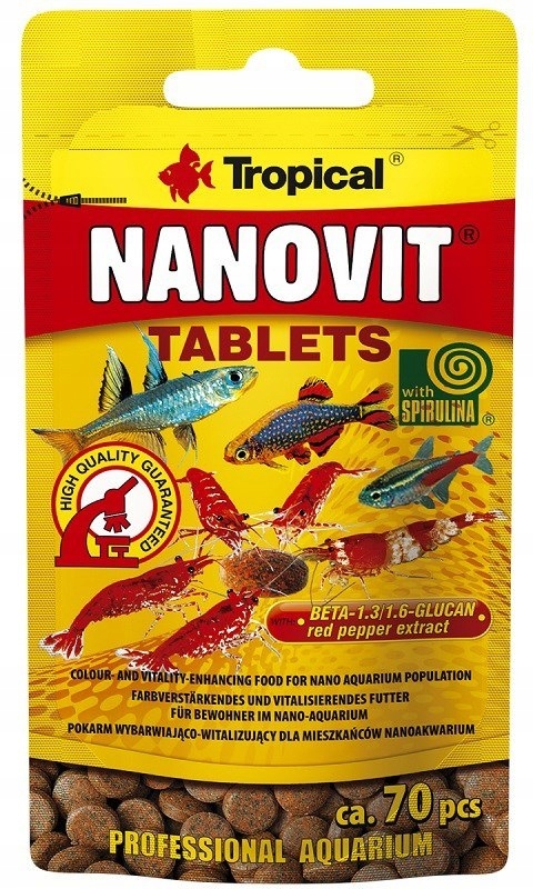 TROPICAL NANOVIT TABLETS 10G/ca. 70szt.