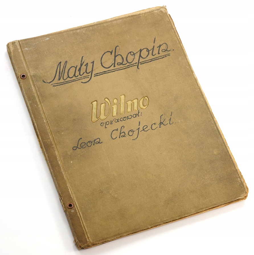 Mały Chopin Nuty Zbiór melodyj na fortepian Leon Chojecki Warszawa 1925 rok