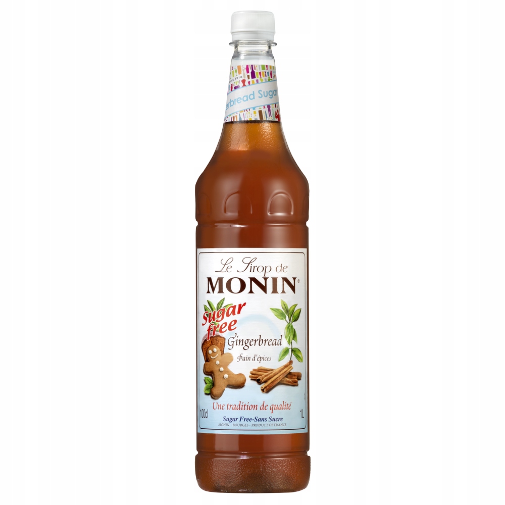 SYROP MONIN GINGERBREAD, PIERNIKOWY BEZ CUKRU 1L