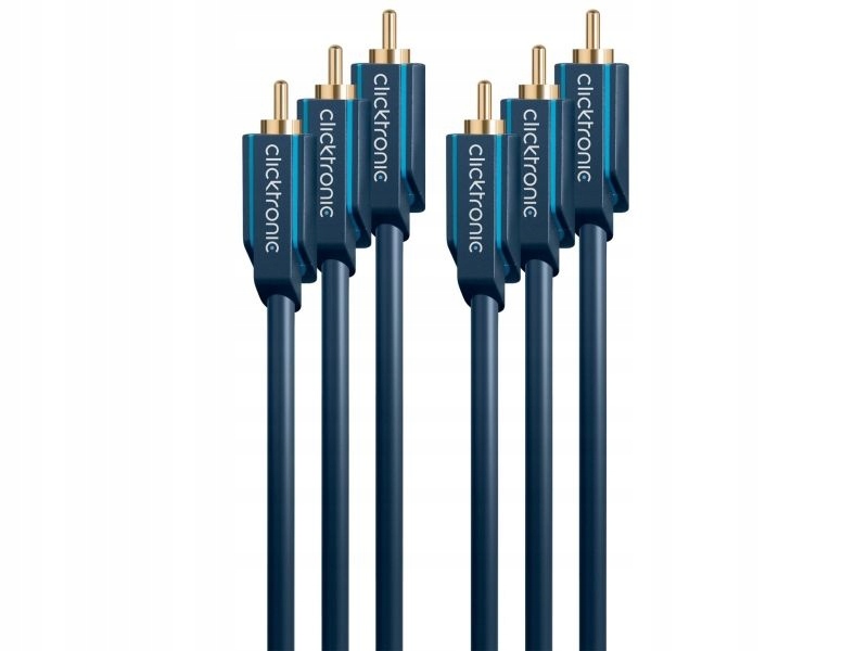 Kabel component 3x RCA / 3x RCA 15m Clicktronic